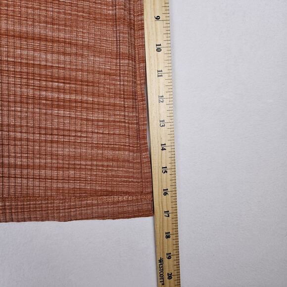Reformation Jeans Joan Midi Skirt Ribbed Rust Side Slit Stretch Pencil Maxi S - Picture 14 of 14